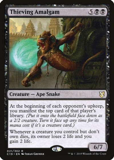 Thieving Amalgam Commander 2019 Magic card