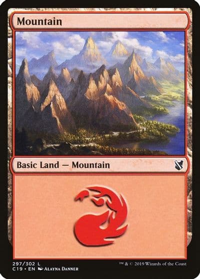 Mountain 297 Commander 2019 Magic card