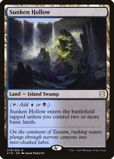 Sunken Hollow Commander 2019 Magic card