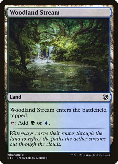 Woodland Stream Commander 2019 Magic card