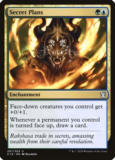 Secret Plans Commander 2019 Magic card