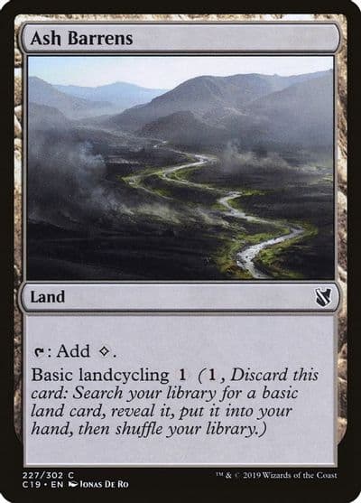 Ash Barrens Commander 2019 Magic card