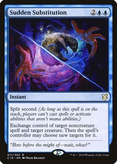 Sudden Substitution Commander 2019 Magic card