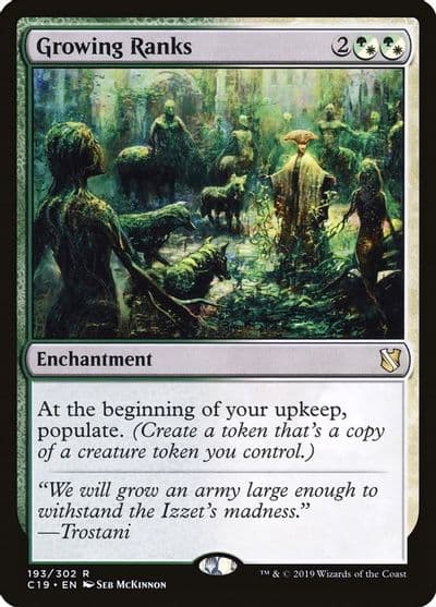 Growing Ranks Commander 2019 Magic card