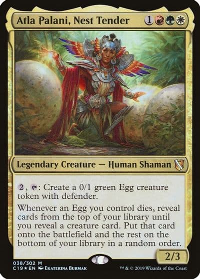 Atla Palani Nest Tender Commander 2019 Magic card