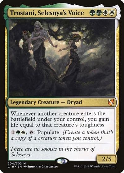 Trostani Selesnyas Voice Commander 2019 Magic card