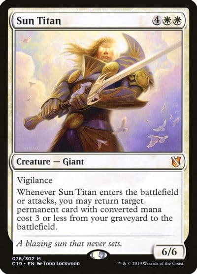 Sun Titan Commander 2019 Magic card