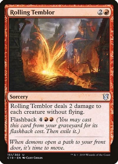 Rolling Temblor Commander 2019 Magic card