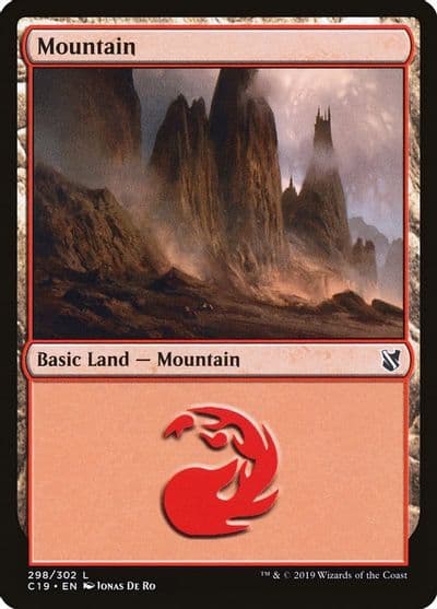 Mountain 298 Commander 2019 Magic card
