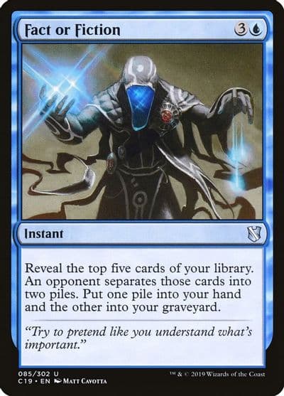 Fact or Fiction Commander 2019 Magic card