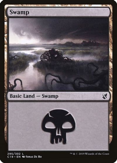 Swamp 295 Commander 2019 Magic card