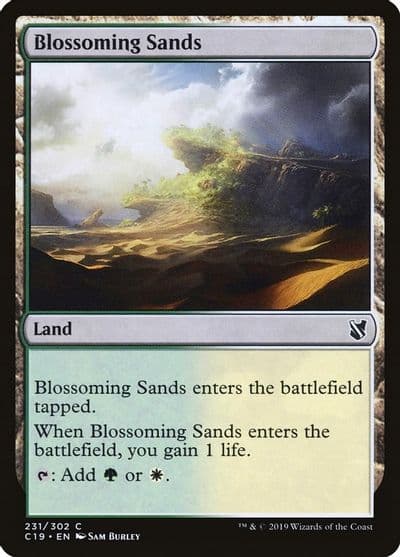 Blossoming Sands Commander 2019 Magic card