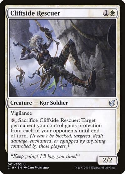 Cliffside Rescuer Commander 2019 Magic card