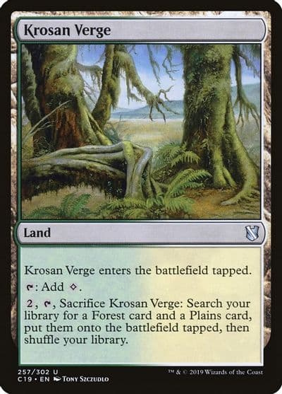 Krosan Verge Commander 2019 Magic card