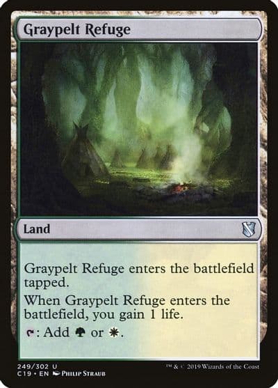 Graypelt Refuge Commander 2019 Magic card