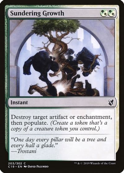 Sundering Growth Commander 2019 Magic card