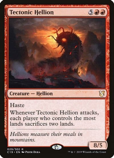 Tectonic Hellion Commander 2019 Magic card