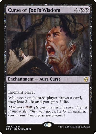Curse of Fools Wisdom Commander 2019 Magic card