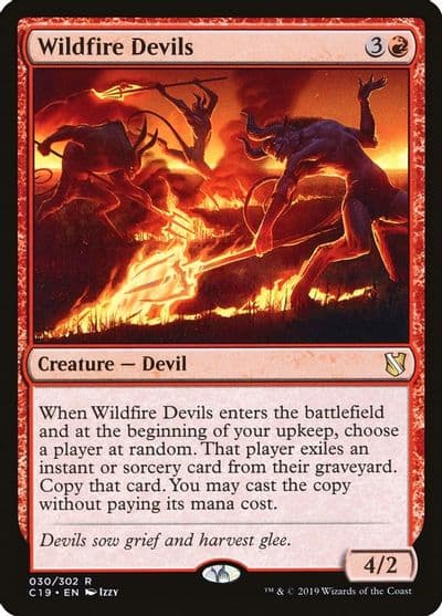 Wildfire Devils Commander 2019 Magic card