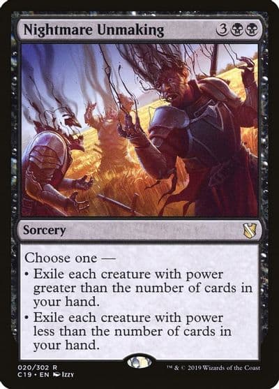 Nightmare Unmaking Commander 2019 Magic card