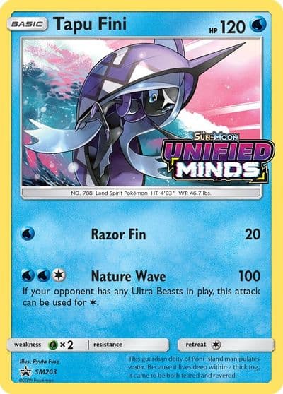Tapu Fini - SM203 (Prerelease) SM Promos Pokemon card