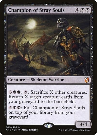 Champion of Stray Souls Commander 2019 Magic card