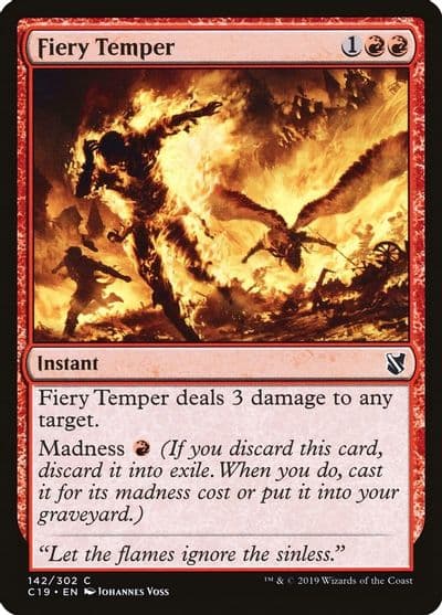 Fiery Temper Commander 2019 Magic card