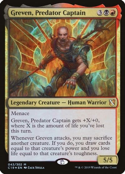 Greven Predator Captain Commander 2019 Magic card