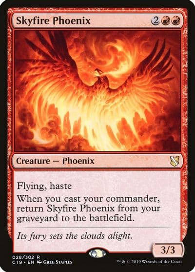 Skyfire Phoenix Commander 2019 Magic card