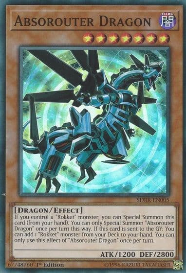 Absorouter Dragon Structure Deck: Rokket Revolt Yu-Gi-Oh! card