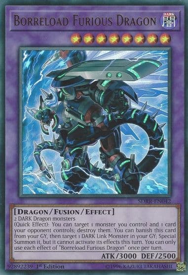 Borreload Furious Dragon Structure Deck: Rokket Revolt Yu-Gi-Oh! card