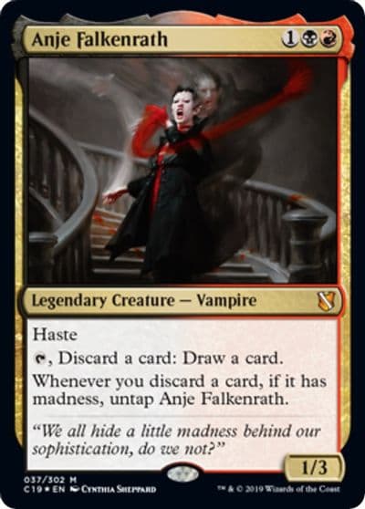 Anje Falkenrath Commander 2019 Oversize Cards Magic card