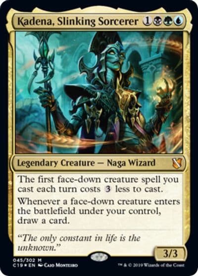 Kadena Slinking Sorcerer Commander 2019 Oversize Cards Magic card