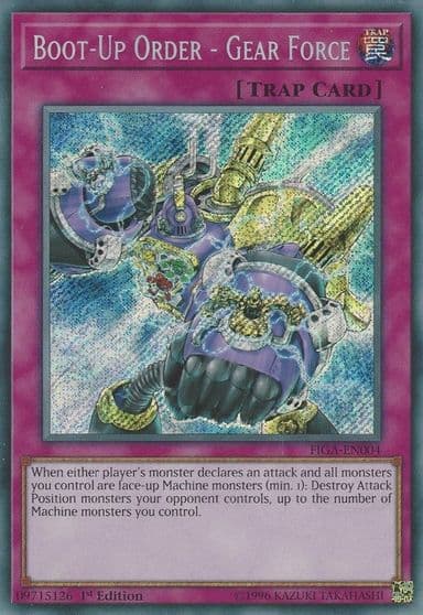 Boot Up Order Gear Force Fists of the Gadgets Yu-Gi-Oh! card