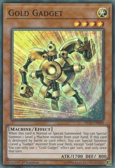 Gold Gadget Fists of the Gadgets Yu-Gi-Oh! card