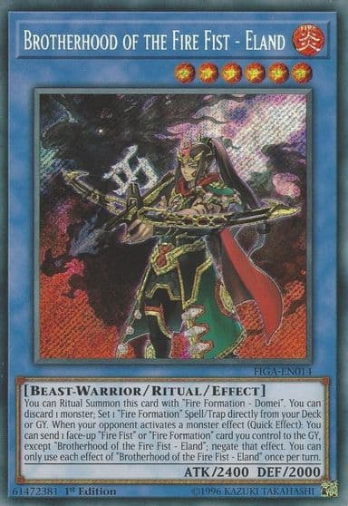 Brotherhood of the Fire Fist Eland Fists of the Gadgets Yu-Gi-Oh! card