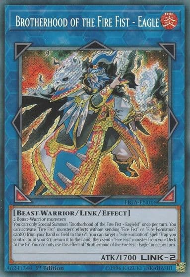 Brotherhood of the Fire Fist Eagle Fists of the Gadgets Yu-Gi-Oh! card