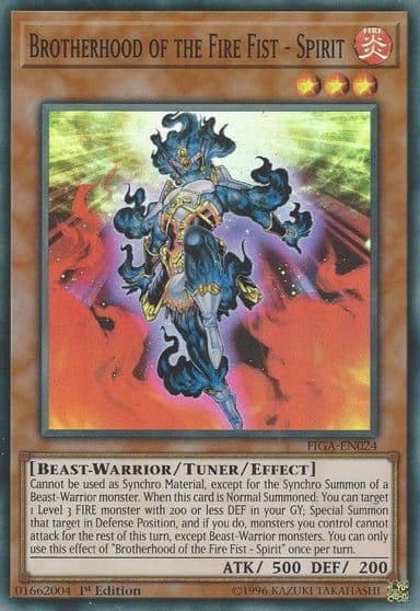 Brotherhood of the Fire Fist Spirit Fists of the Gadgets Yu-Gi-Oh! card