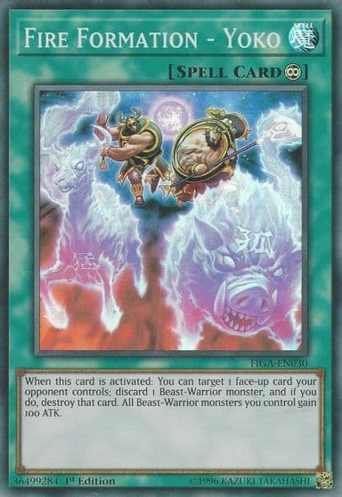 Fire Formation Yoko Fists of the Gadgets Yu-Gi-Oh! card