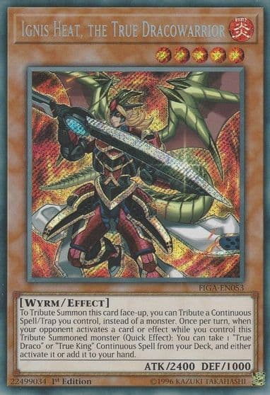 Ignis Heat the True Dracowarrior Fists of the Gadgets Yu-Gi-Oh! card