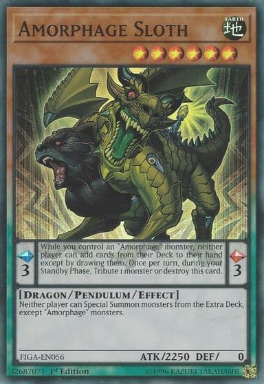 Amorphage Sloth Fists of the Gadgets Yu-Gi-Oh! card