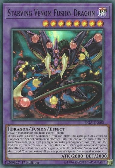 Starving Venom Fusion Dragon Fists of the Gadgets Yu-Gi-Oh! card
