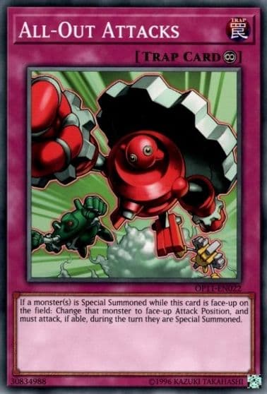 All Out Attacks OTS Tournament Pack 11 Yu-Gi-Oh! card