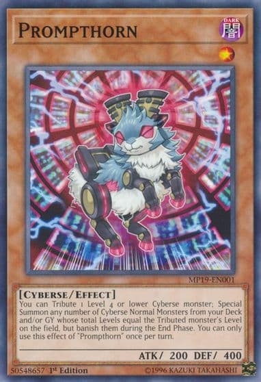 Prompthorn 2019 Gold Sarcophagus Tin Mega Pack Yu-Gi-Oh! card