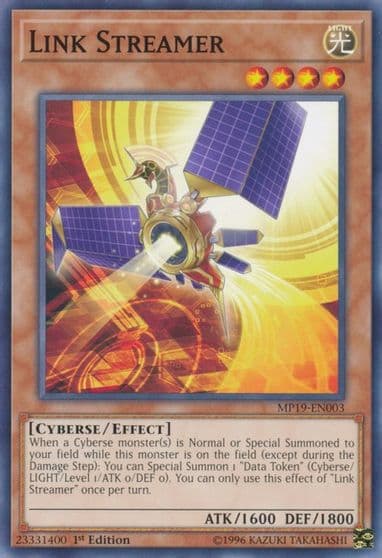 Link Streamer 2019 Gold Sarcophagus Tin Mega Pack Yu-Gi-Oh! card