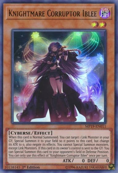 Knightmare Corruptor Iblee 2019 Gold Sarcophagus Tin Mega Pack Yu-Gi-Oh! card