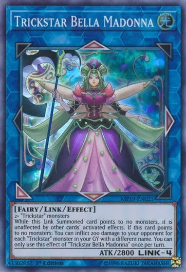 Trickstar Bella Madonna 2019 Gold Sarcophagus Tin Mega Pack Yu-Gi-Oh! card
