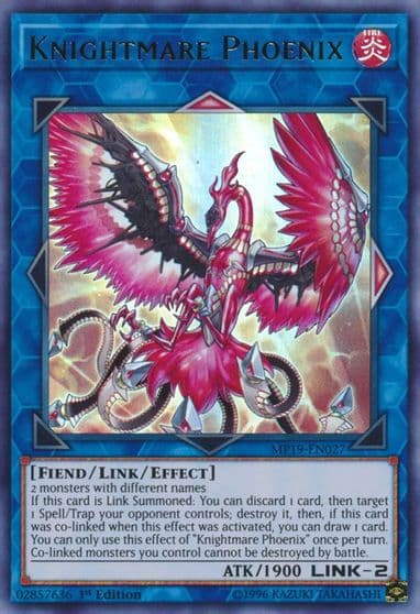 Knightmare Phoenix 2019 Gold Sarcophagus Tin Mega Pack Yu-Gi-Oh! card