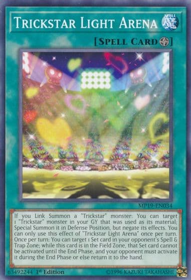 Trickstar Light Arena 2019 Gold Sarcophagus Tin Mega Pack Yu-Gi-Oh! card
