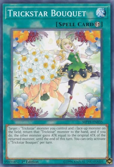 Trickstar Bouquet 2019 Gold Sarcophagus Tin Mega Pack Yu-Gi-Oh! card